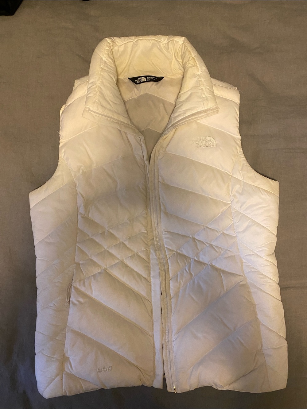 The North Face Women's Cream Quilted Packable Down Vest